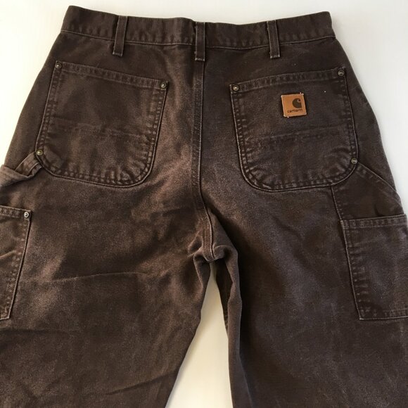 Carhartt B136 DK8 Duck Double-Front Dungarees 33X30 - Picture 6 of 9